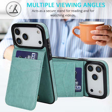 Load image into Gallery viewer, Casekis Bracket Card Slot Phone Case Green
