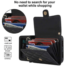 Carica l'immagine nel visualizzatore di Gallery, Casekis Crossbody Cardholder Phone Case For Galaxy Z Flip 4 Black
