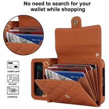 Carica l'immagine nel visualizzatore di Gallery, Casekis Crossbody Cardholder Phone Case For Galaxy Z Flip 4 Brown
