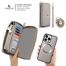 Load image into Gallery viewer, Casekis Multifunction Tote Crossbody Solid Color Phone Bag Gray
