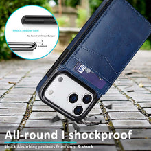 Load image into Gallery viewer, Casekis Bracket Card Slot Phone Case Blue
