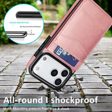 Load image into Gallery viewer, Casekis Bracket Card Slot Phone Case Rose Gold
