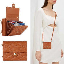 Carica l'immagine nel visualizzatore di Gallery, Casekis Crossbody Cardholder Phone Case For Galaxy Z Flip 4 Brown
