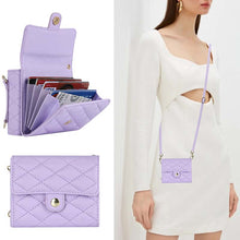 Load image into Gallery viewer, Casekis Crossbody Cardholder Phone Case For Galaxy Z Flip 4 Purple
