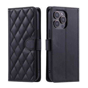 Casekis 3 Card Leather Crossbody Wallet Phone Case Black