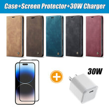 Cargar imagen en el visor de la galería, Casekis Retro Wallet Case For iPhone 16 Pro Max
