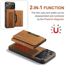 画像をギャラリービューアに読み込む, Casekis Magnetic Wallet Detachable Phone Case Brown
