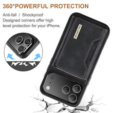 Load image into Gallery viewer, Casekis Magnetic Wallet Detachable Phone Case Black
