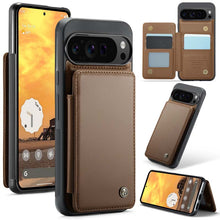 Lade das Bild in den Galerie-Viewer, Casekis RFID Cardholder Wallet Phone Case Brown

