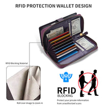 Muat gambar ke penampil Galeri, CASEKIS 2-in-1 Magnetic Detachable Wallet Case with RFID Blocking, 16 Card Slots &amp; Zipper Pocket Purple
