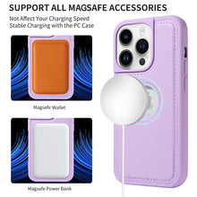 Charger l'image dans la galerie, Casekis Cardholder Case with Wrist Strap,Compatible with MagSafe,Zipper Pocket,Purple

