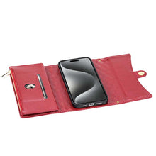 Lade das Bild in den Galerie-Viewer, Casekis 7-Slot Foldable Crossbody Wallet Phone Case Red
