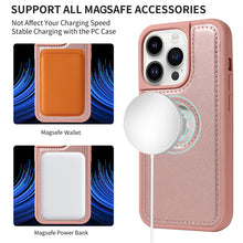 画像をギャラリービューアに読み込む, Casekis Cardholder Case with Wrist Strap,Compatible with MagSafe,Zipper Pocket,Rose Gold
