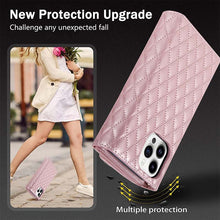 Carica l'immagine nel visualizzatore di Gallery, Casekis 7-Slot Foldable Crossbody Wallet Phone Case Rose Gold
