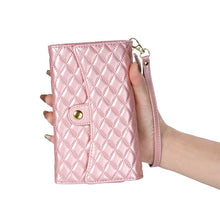 Carica l'immagine nel visualizzatore di Gallery, Casekis 7-Slot Foldable Crossbody Wallet Phone Case Rose Gold
