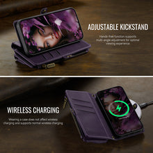 Charger l'image dans la galerie, Casekis Crossbody Leather Wallet RFID Phone Case Purple
