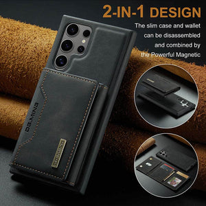 Casekis Magnetic Wallet Detachable Phone Case Black