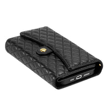Load image into Gallery viewer, Casekis 7-Slot Foldable Crossbody Wallet Phone Case Black
