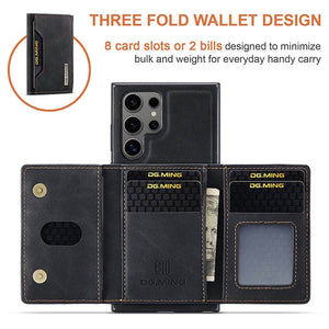 Casekis Magnetic Wallet Detachable Phone Case Black