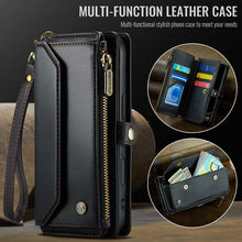 Charger l'image dans la galerie, Casekis Cardholer Zipper Wallet Crossbody Phone Case Black
