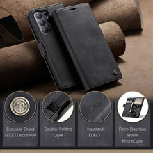 Load image into Gallery viewer, Casekis Retro Wallet Case Black
