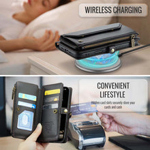 Charger l'image dans la galerie, Casekis Cardholer Zipper Wallet Crossbody Phone Case Black
