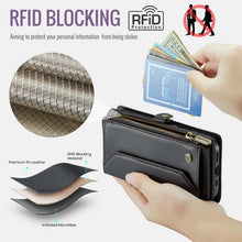 Charger l'image dans la galerie, Casekis Cardholer Zipper Wallet Crossbody Phone Case Black
