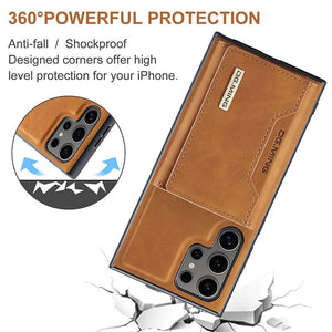 Casekis Magnetic Wallet Detachable Phone Case Brown