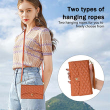 Carregar imagem no visualizador da galeria, Casekis 7-Slot Foldable Crossbody Wallet Phone Case Brown
