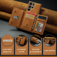 Load image into Gallery viewer, Casekis Magnetic Wallet Detachable Phone Case Brown
