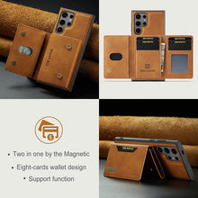 Load image into Gallery viewer, Casekis Magnetic Wallet Detachable Phone Case Brown
