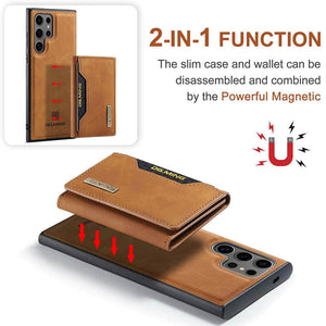 Casekis Magnetic Wallet Detachable Phone Case Brown