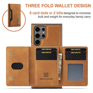 Casekis Magnetic Wallet Detachable Phone Case Brown