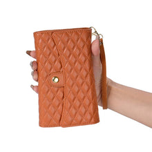 Carregar imagem no visualizador da galeria, Casekis 7-Slot Foldable Crossbody Wallet Phone Case Brown

