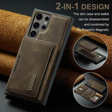 Load image into Gallery viewer, Casekis Magnetic Wallet Detachable Phone Case Coffee
