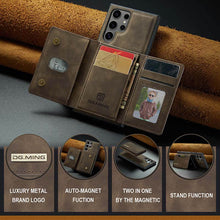 Load image into Gallery viewer, Casekis Magnetic Wallet Detachable Phone Case Coffee
