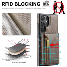 Load image into Gallery viewer, Casekis RFID Magnetic Detachable Leather Wallet Phone Case Coffee
