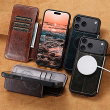 Carica l'immagine nel visualizzatore di Gallery, Casekis Leather Wallet MagSafe Phone Case Blue
