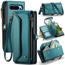Carregar imagem no visualizador da galeria, Casekis Cardholer Zipper Wallet Crossbody Phone Case Green
