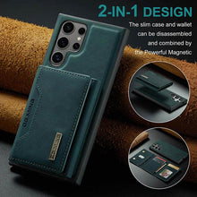 Load image into Gallery viewer, Casekis Magnetic Wallet Detachable Phone Case Green
