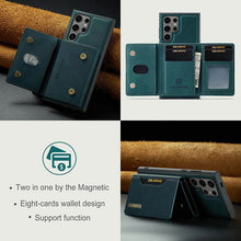 Load image into Gallery viewer, Casekis Magnetic Wallet Detachable Phone Case Green
