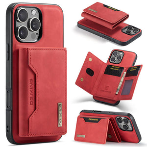 Casekis Magnetic Wallet Detachable Phone Case Red