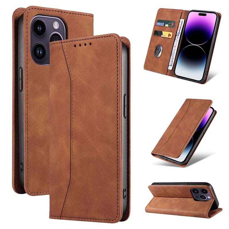 Casekis Fashion Magnetic Phone Case Brown