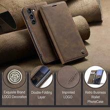 Charger l'image dans la galerie, Casekis Retro Wallet Case For Galaxy S23 5G
