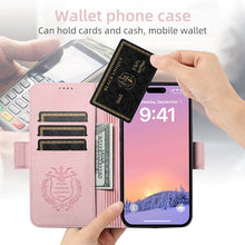 Charger l'image dans la galerie, Casekis Leather Wallet Phone Case compatible with MagSafe Pink
