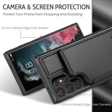 Görseli Galeri görüntüleyiciye yükleyin, Casekis RFID Cardholder Wallet Phone Case For Galaxy S22 Ultra
