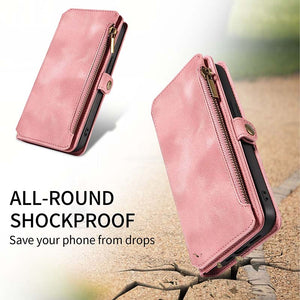 Casekis Zipper RFID Wallet Phone Case Pink