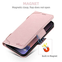 Charger l'image dans la galerie, Casekis Leather Wallet Phone Case compatible with MagSafe Pink
