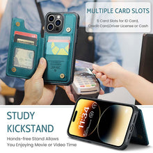 Load image into Gallery viewer, Casekis RFID Cardholder Wallet Phone Case Green
