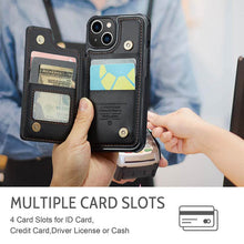 Carica l'immagine nel visualizzatore di Gallery, Casekis RFID Cardholder Wallet Phone Case For iPhone 13
